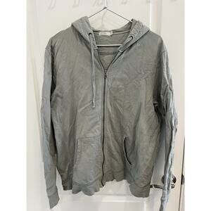 BAREFOOT DREAMS MALIBU COLLECTION ZIP HOODIE XXL 100% Pima Cotton Peru Green